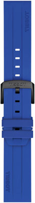 Silicone strap Tissot T852.050.991 22mm, Blue, Quick Release
