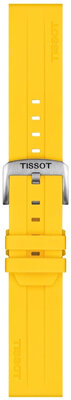 Silicone strap Tissot T852.050.993 22mm, Yellow, Quick Release