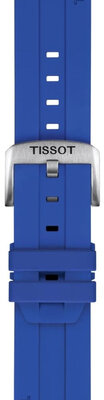 Silicone strap Tissot T852.051.021 22mm, Blue, Quick Release