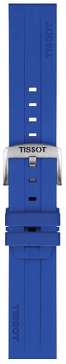 Silicone strap Tissot T852.051.021 22mm, Blue, Quick Release