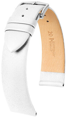 Leather strap Hirsch Italocalf 17802000-2, White, veal