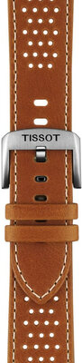 Leather strap Tissot T852.051.017 22mm, Brown, Quick Release