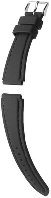 Silicone strap Hirsch Belize L 40268850-2, black, length L
