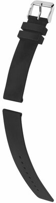 Silicone strap Hirsch Carneval 46398850-2, black