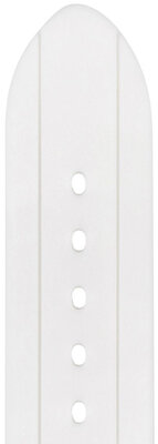 Silicone strap Hirsch Jelly L 40818800-2, white, length L