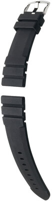 Silicone strap Hirsch Seadiver L 40578850-2, black, length L