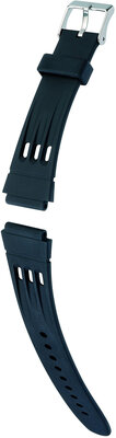 Silicone strap Hirsch Space XL 40248850-2, black, length XL