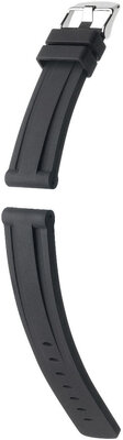 Silicone strap Hirsch Viper L 40588850-2, black, length L