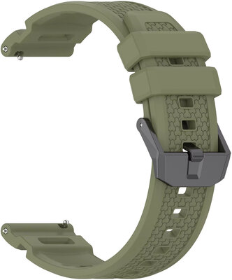 Silicone strap Ricardo 24mm (pro Garmin Venu X1), Green, Quick Release