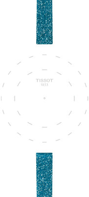 Synthetic strap Tissot T852.048.078 9mm, blue, Quick Release