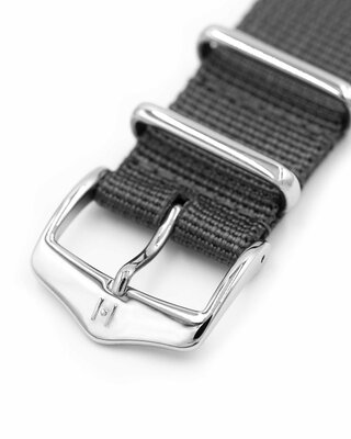 Textile strap Hirsch Rush Recycle XL 40536030-2, gray, length XL