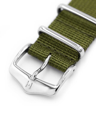 Textile strap Hirsch Rush Recycle XL 40536040-2, green, length XL