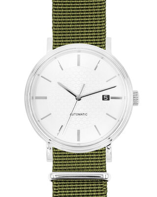 Textile strap Hirsch Rush Recycle XL 40536040-2, green, length XL