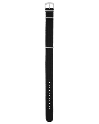 Textile strap Hirsch Rush Recycle XL 40536050-2, black, length XL