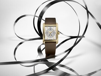 Frederique Constant Classics Carrée Quartz Calendar Moonphase FC-265S4C5