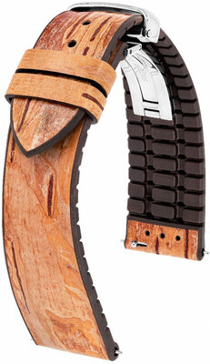 Hirsch Birch Leather Strap L 0921045010-2, brown, length L, Quick Release