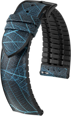 Leather strap Hirsch Leaf L 0925046080-5, blue, length L, Quick Release
