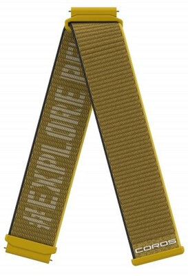 Coros nylon strap (for Apex 2 Pro), yellow, shortened, Quick Release