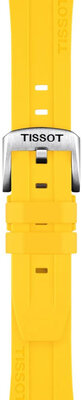 Silicone strap Tissot T852.050.994 20mm, Yellow, Quick Release
