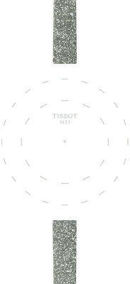 Synthetic strap Tissot T852.048.081 9mm, gray, Quick Release