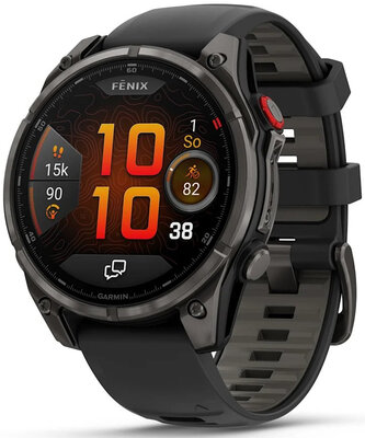 Garmin Fenix 8 Pro AMOLED 47mm, Sapphire Carbon Gray DLC Titanium Black