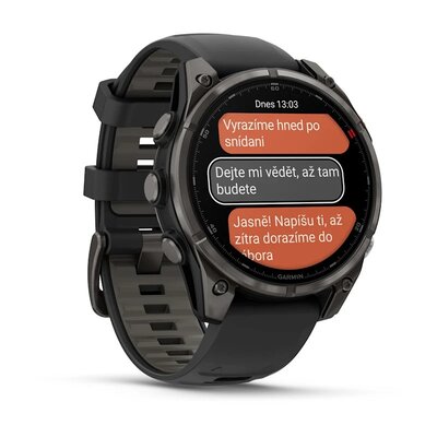 Garmin Fenix 8 Pro AMOLED 47mm, Sapphire Carbon Gray DLC Titanium Black