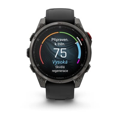 Garmin Fenix 8 Pro AMOLED 47mm, Sapphire Carbon Gray DLC Titanium Black