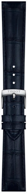 Leather strap Tissot T852.051.029 18mm, Blue, Quick Release