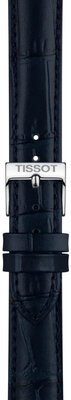 Leather strap Tissot T852.051.034 16mm, Blue, Quick Release