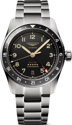 Longines Spirit Zulu Time Automatic Titanium GMT Chronometr L3.802.1.53.6