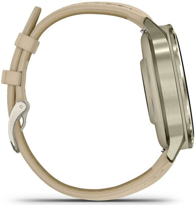 Garmin Venu 4 41mm Lunar Gold / Light Sand, Leather Band (+ extra strap)