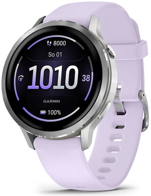 Garmin Venu 4 41mm Silver / Periwinkle, Silicone Band