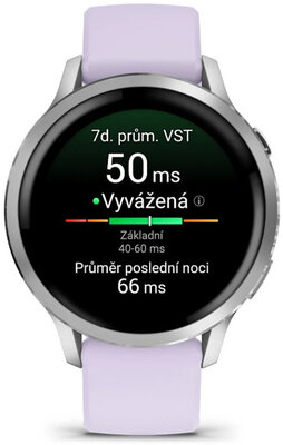 Garmin Venu 4 41mm Silver / Periwinkle, Silicone Band