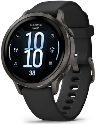 Garmin Venu 4 41mm Slate / Black, Silicone Band