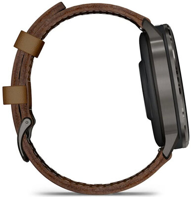 Garmin Venu 4 45mm Slate / Brown, Leather Band (+ extra strap)