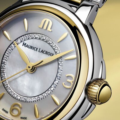 Maurice Lacroix Fiaba Round Quartz Ladies FA1104-SSY13-B20-1