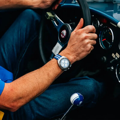 Bulova Archive Series Shelby Bullhead Racer Quartz Chronograph 98B452 Limited Edition 7500pcs