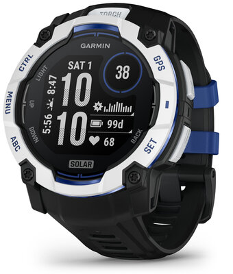 Garmin Instinct 3 SOLAR 50mm, Black/Bolt Blue