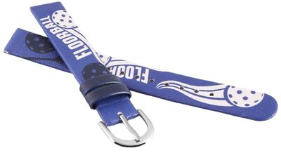 Leatherette strap JVD RJ7234.3 14mm, Blue, Children's