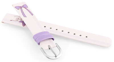 Leatherette strap JVD RJ7236.2 14mm, Pink, Children's