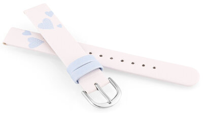Leatherette strap JVD RJ7237.2 14mm, Pink, Children's