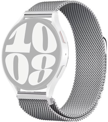 Steel bracelet Ricardo Venosa, silver, Quick Release, Milanese, magnetic