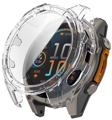 Protective cover (pro Garmin Fenix 8 SOLAR, 51mm), plastic, transparent + slide