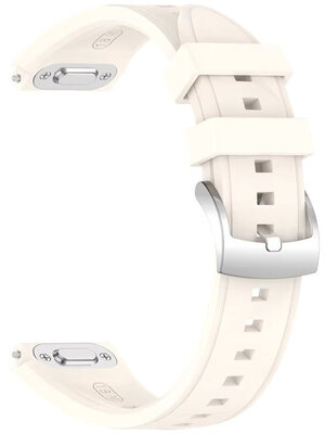 Silicone strap Ricardo 18mm (for Huawei Watch GT 6, 41mm), beige, QuickRelease