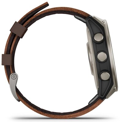 Garmin D2 Mach 2 47mm (Premium), Oxford Brown Leather Band (+ extra strap)