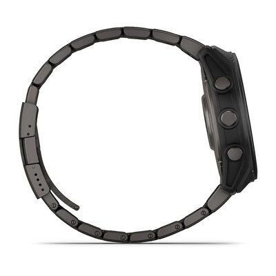 Garmin D2 Mach 2 51mm (Premium), Carbon Gray DLC Titanium with Vented Titanium Bracelet (+ extra strap)