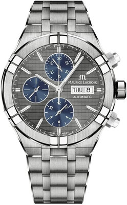 Maurice Lacroix Aikon Automatic Chronograph AI6038-TT03F-330-A (+ spare strap)