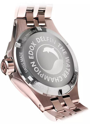 Edox Diver Date Lady Quartz 53100-37rm-nanr