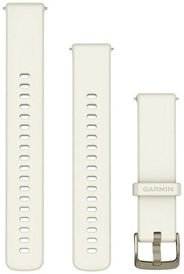 Silikonový řemínek Garmin 18mm, Bone, Quick Release, + prodloužená část, 010-13406-00