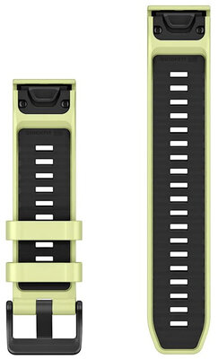 Silikonový řemínek Garmin 22mm (pro Garmin Fenix 8/7/6 (47mm), Epix 2 aj.), žlutý, QuickFit, + prodloužená část, 010-14411-01